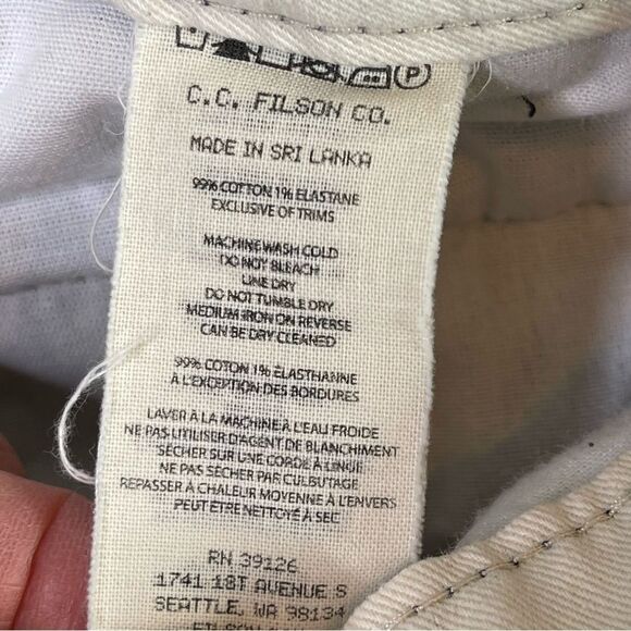 C.C. Filson Pants Men’s 32X27.5* Black Straight Twill Canvas Workwear - Picture 6 of 13